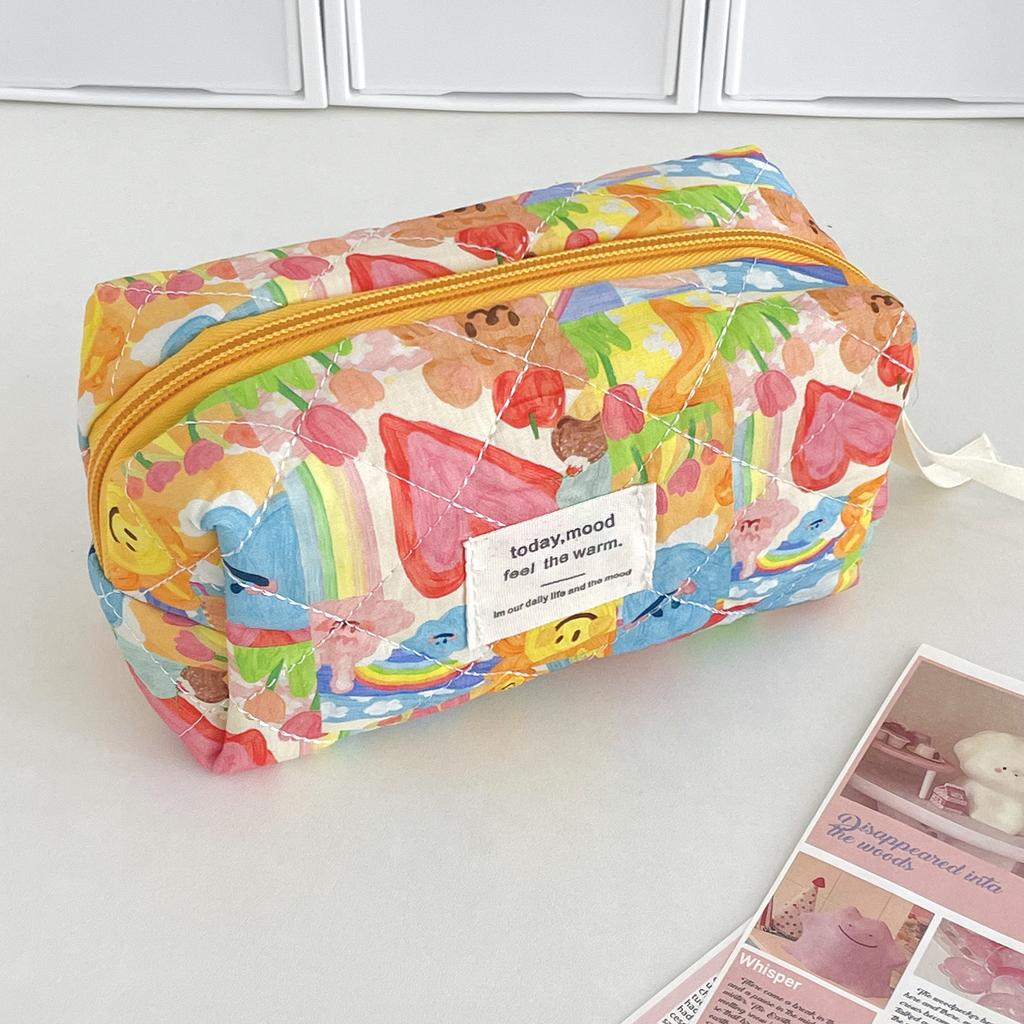 Graffiti Cosmetic Bag Going Travel Portable Storage Wash Bag Quilting Large Capacity Handbag
