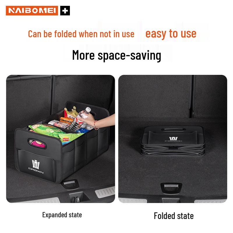 Organizér do kufru auta a dekorativní úložný box pro Crown, Land Cruiser, Vellfire