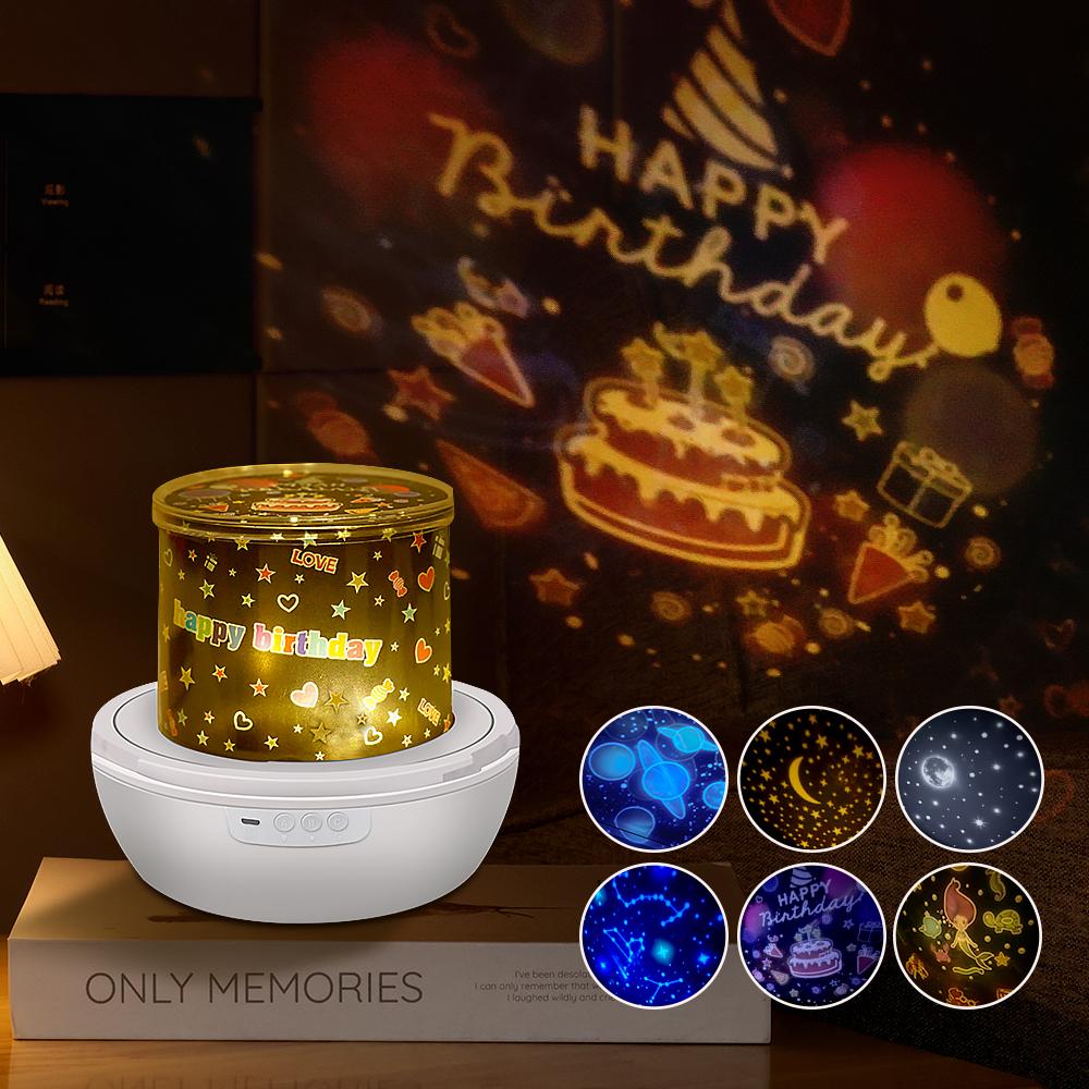 Starry Projector Light Galaxy LED Night Light Starry Sky Porjectors Lamp Bedroom Decor Nightlight Kids Birthday Gift Baby Toys
