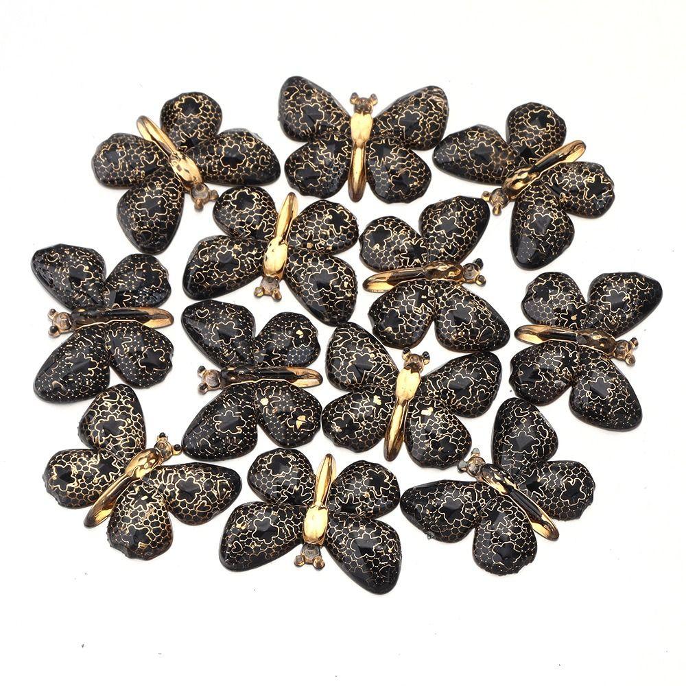 Two-tone Gradient Butterfly Beads  For DIY Necklace Bracelet Jewelry Making Accessories