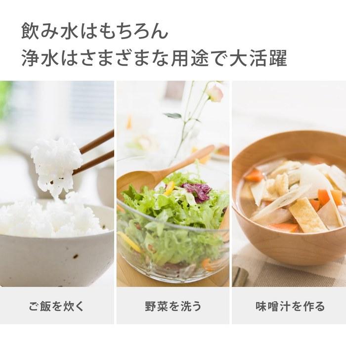 Takagi Water Filter Faucet-Direct Type PFOS/PFOA Removal, Made in Japan, 6-Substance Reduction H780E White