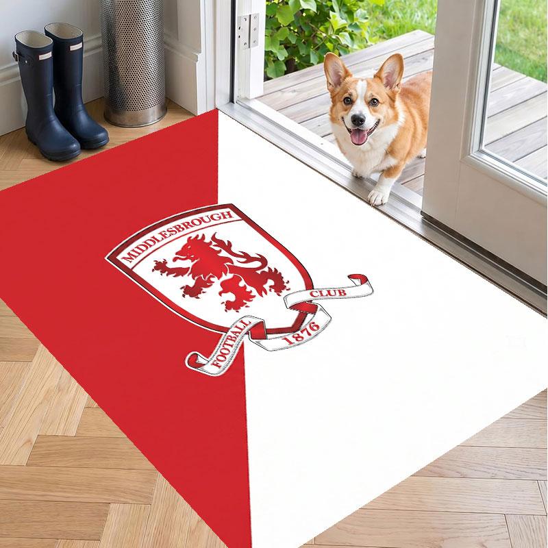 Soft Floor Carpet Middlesbrough FC Pattern Area Rug Decorative Mat For Home Room Decoration