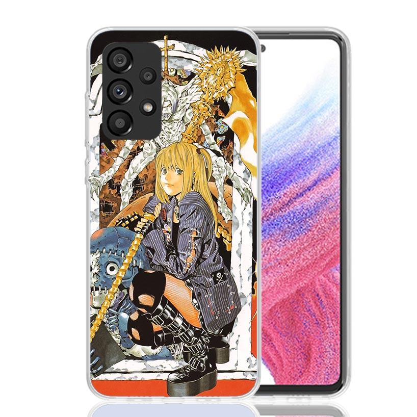 N-Note D-Death MisaMisa Phone Case for Samsung Galaxy A52 A51 A50S A12 A22 A32 A72 A10S A30S A31 A71 Note 20 Ultra 10 Plus S10 G