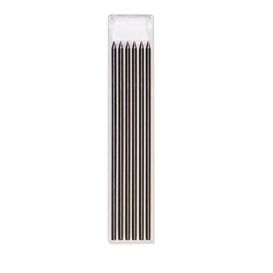 Mechanical Carpenter Pencils with 6 Refill Construction Pencil with Built-in Sharpener Deep Hole Long Nib Marker Pen for Woodworking Architect Marking