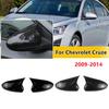 For Chevrolet Cruze 2009 2010 2011 2012 2013 2014 Car Rearview Side Mirror Cover Wing Cap Exterior Door Housing Shell ABS Trim