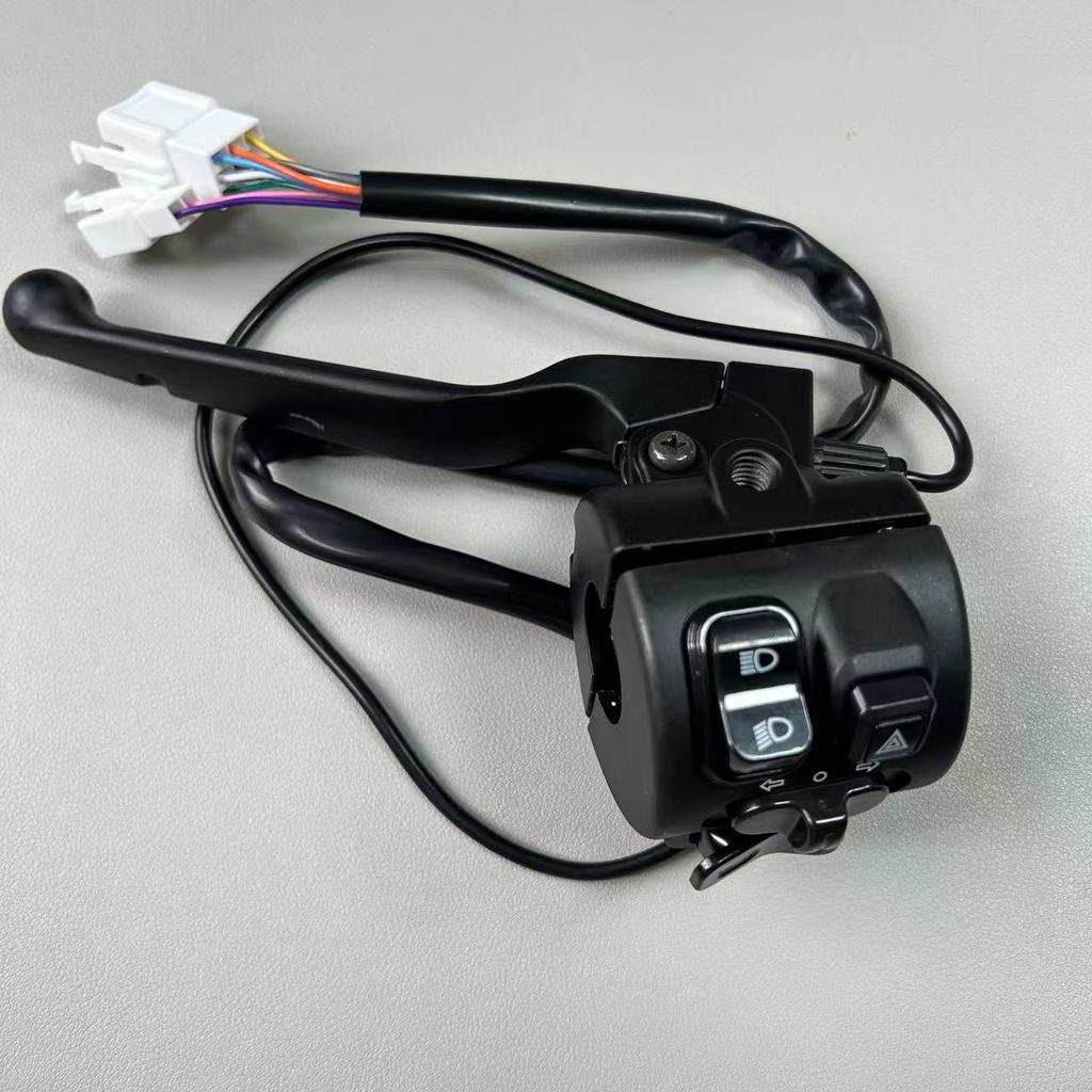 Custom Electric Scooter Handlebar Switch N7 with Hazard Lights Horn Multi-function Switch Throttle Drum Brake Throttle Lever