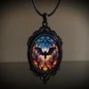 Retro Gothic Crow Cross Witch Halloween Pendant Necklace European and American Accessories