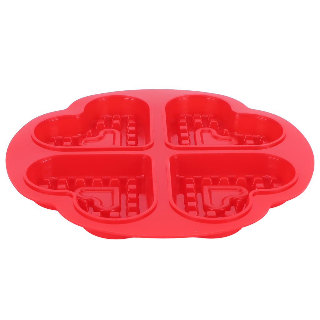DIY Waffle Mold Reusable Silicone Muffin Cake Mould Baking Utensil Kitchen Accessory(4Grid
