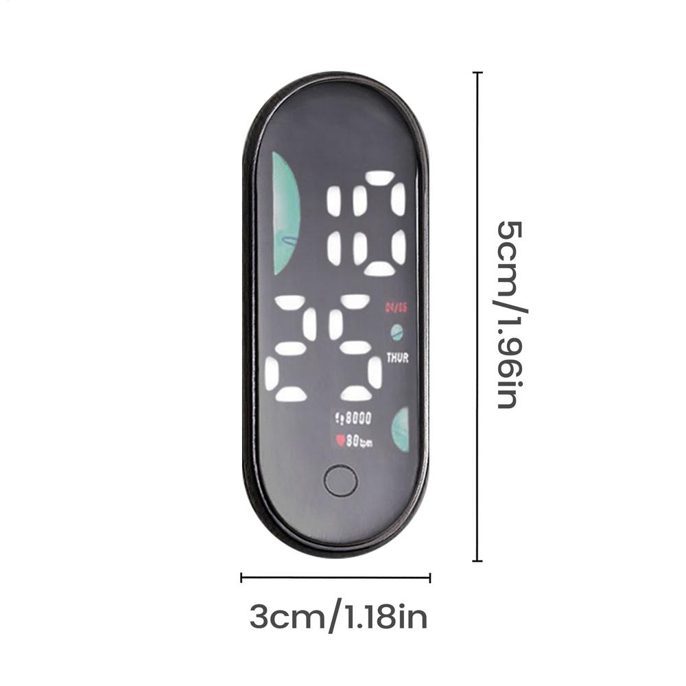 Waterproof Luminous Mini Digital Clock Adhesive for Sedan Truck Minivan Motorcycle Bike Commuting Travel Small Digital Clock