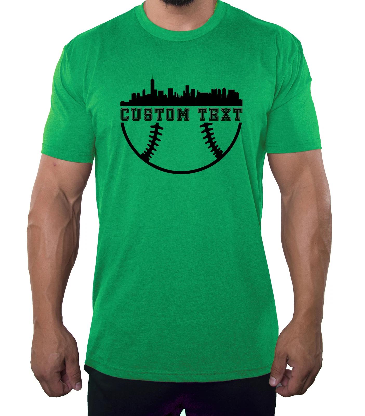 Custom Baseball City skyline, Custom Graphic Tees, Cool Baseball shirts 4XL