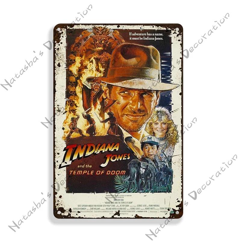 Movie Jurassic Park Metal Tin Sign E.T. Metal Signs Poster JAWS Vintage Poster Old Decorative Plate Metal Plaque Wall Plate