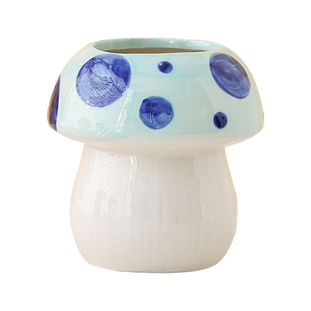 Entrance Circular Mushroom Storage Bin, Office Desktop Pen Holder, Makeup Storage Bin