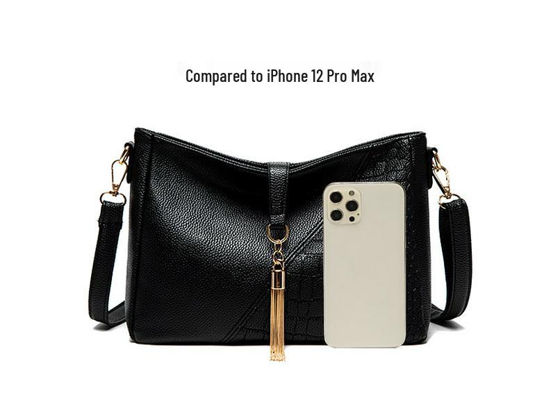 Soft Leather Tassel Crossbody Bag 2025 - Women's Fashion PU Shoulder Tote Bag
