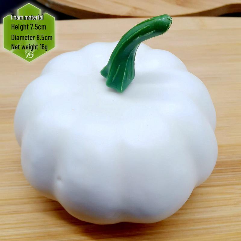 White and Yellow Pumpkin Model for Halloween and Christmas Decoration Wreaths
