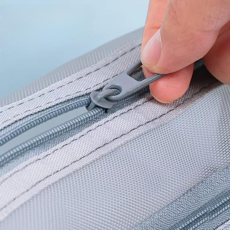 Mesh Cosmetic Bag Mesh Makeup Bags Transparent Mesh Zipper Pouch For Offices Travel Storage Bags Toiletry Bags Makeup Pouch