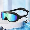 Uv Protection Large Frame Swim Eyewear Anti-Fog Electroplated Swim Glasses  Men Women