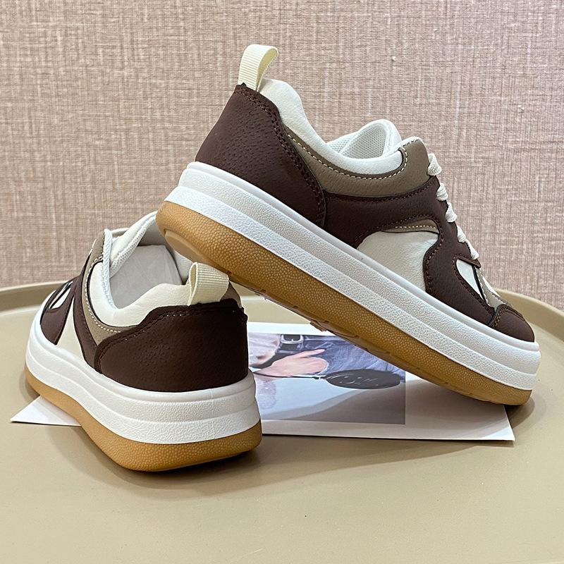 22 new Hong Kong style niche design board shoes ulzzang shoes ins trendy and thin thick-soled big head shoes