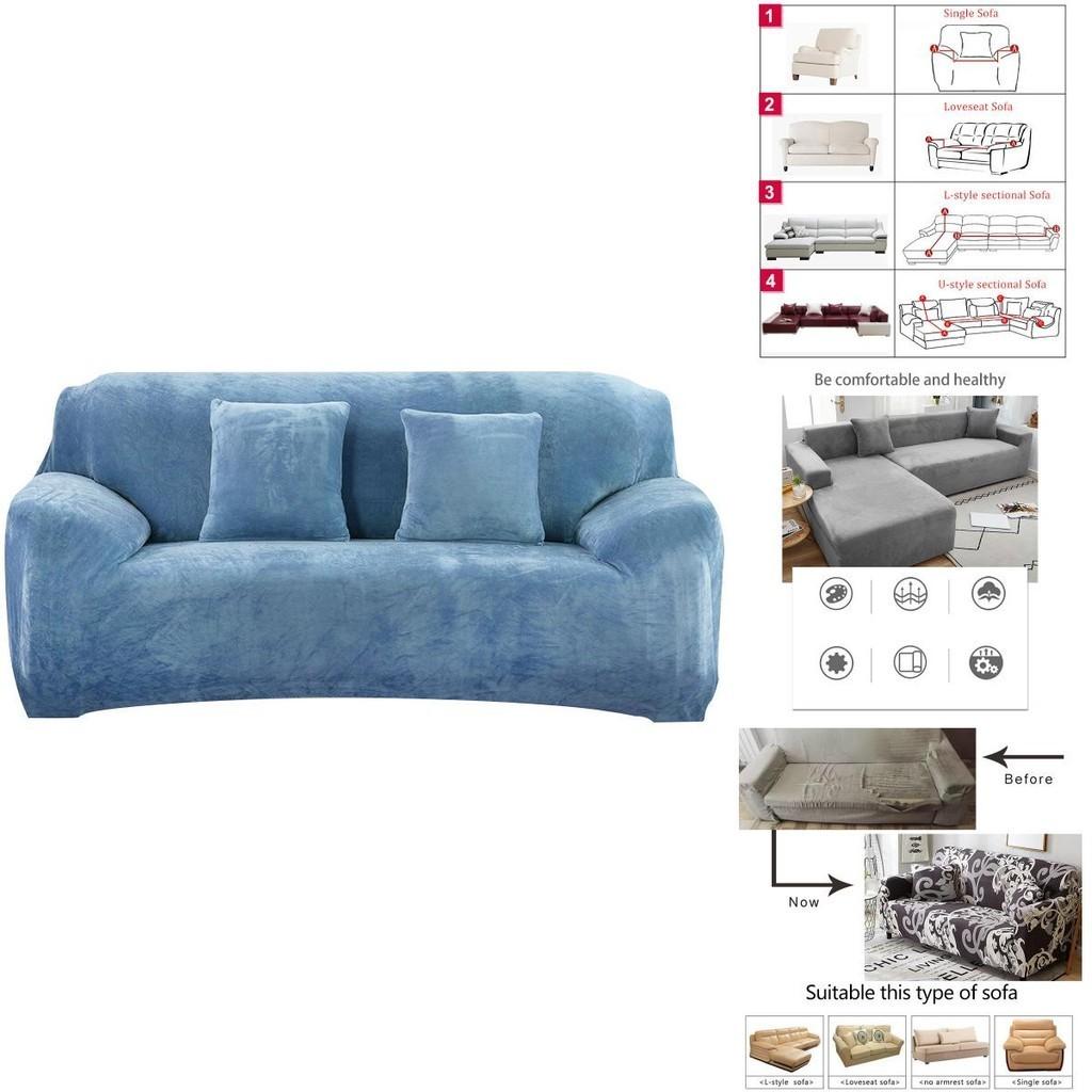 Elegant Elasticity Sofa Cover Soft Flannel Couch Cover For Stylish Home Dcor