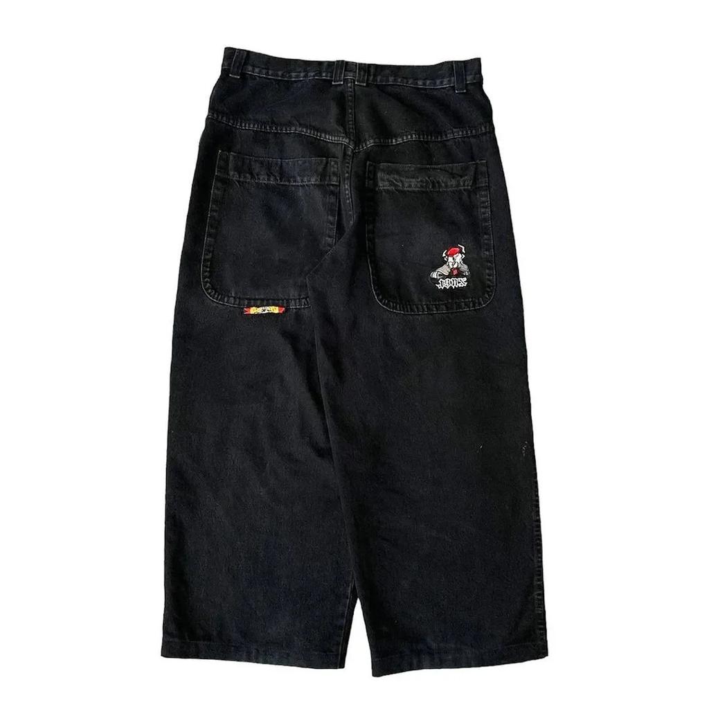 Unisex Y2K Baggy Jeans Men Harajuku 2000s Vintage Embroidered Jeans Hip Hop Streetwear Women Casual Wide Leg Jeans