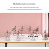 Retro Ironwork Band Ornament Metal Electroplating Mini Music Minimalist Guitar Violin Decoration Handicraft Classical Gift