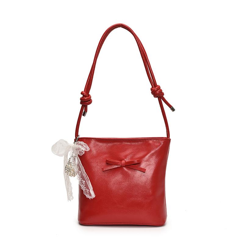 Fashion Bow Handbag Women's New Versatile Shoulder Underarm Bag
