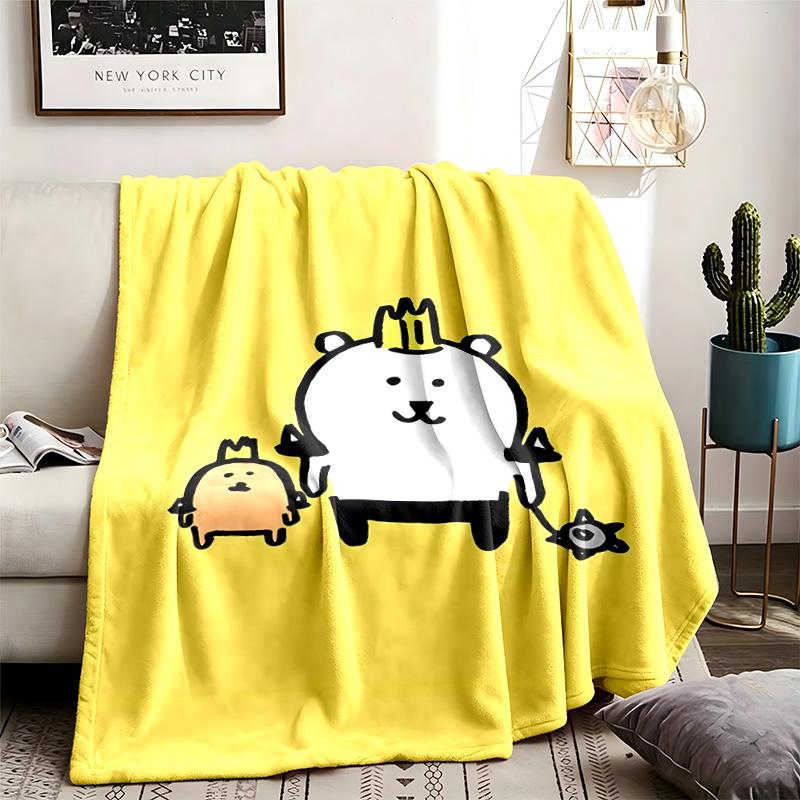 Joke Bear Theme Blanket Suitable For The Sofa Camping And Travel Made Of Soft Flannel Material An Ideal Gift For Occasions Such As Birthday