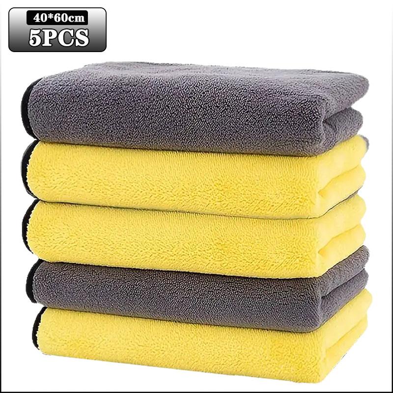 1-30PCS Reusable Double Sided Coral Fleece Cleaning Cloth Super Soft for Car Home Kitchen Hand Wash Must Have Item