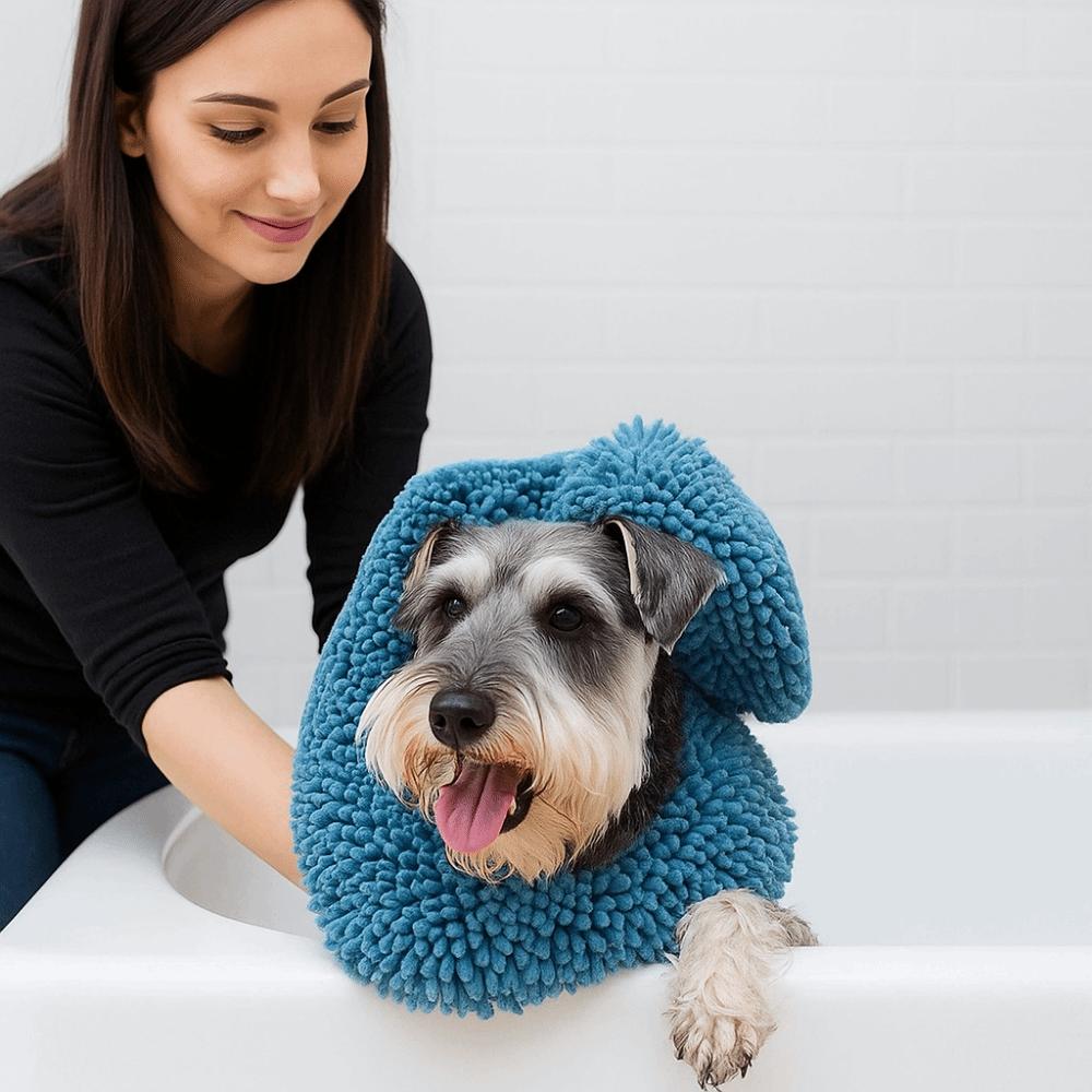 Large Quick-drying Cat Towels Soft Pet Bath Robe Portable Dog Bath Gloves  Pet Grooming