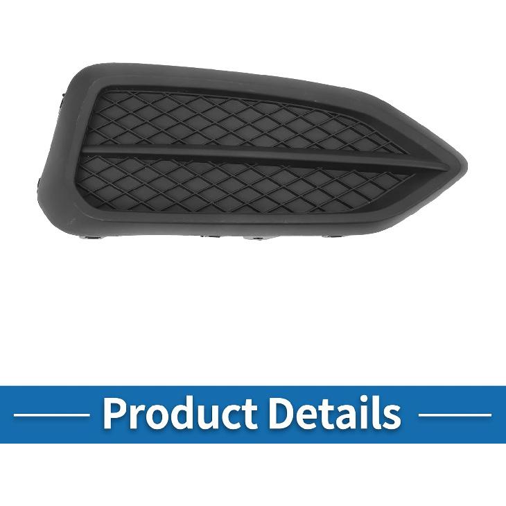 Fog Light Grill Front Lower Bumper Fog Light Cover Inserts No.71106TS8A51 for Honda Civic 2014-2015 Black ABS 1 Pc Front Right