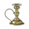 Gold Metal Taper Candle Holder with Handle 4.5