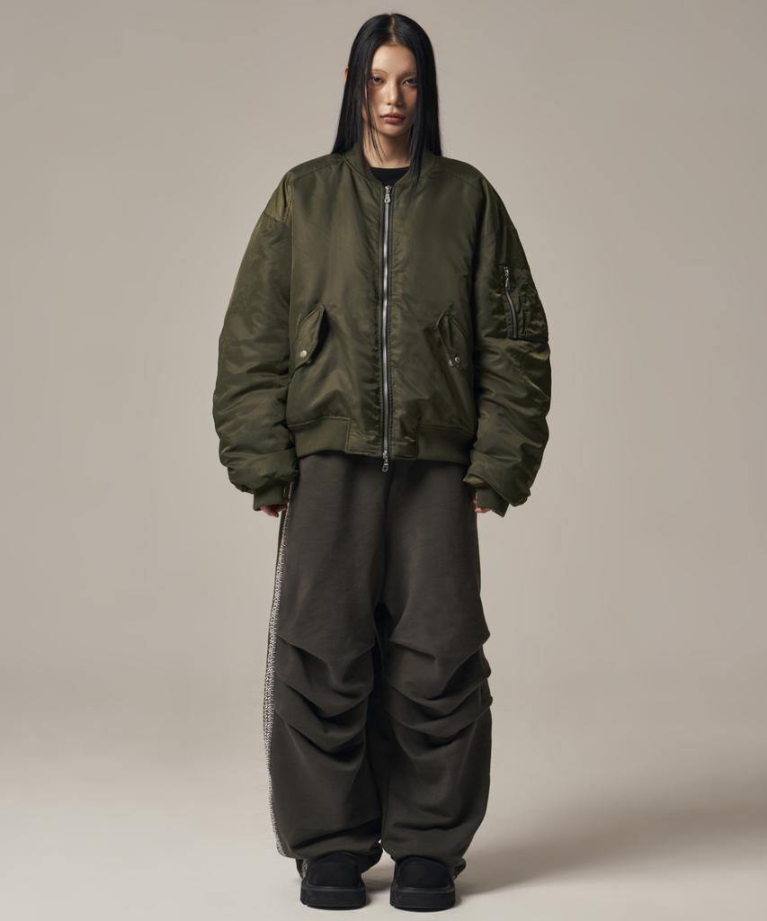 Idws Plane Shirring Ma-1 Khaki