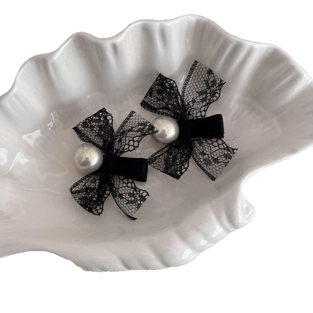 Mini Haarspangen-Accessoires für Mädchen Frauen Nadel Schleife Süßigkeiten Kpop Neu Krabben Perle Beliebt Vintage Designer Haarspange Mode