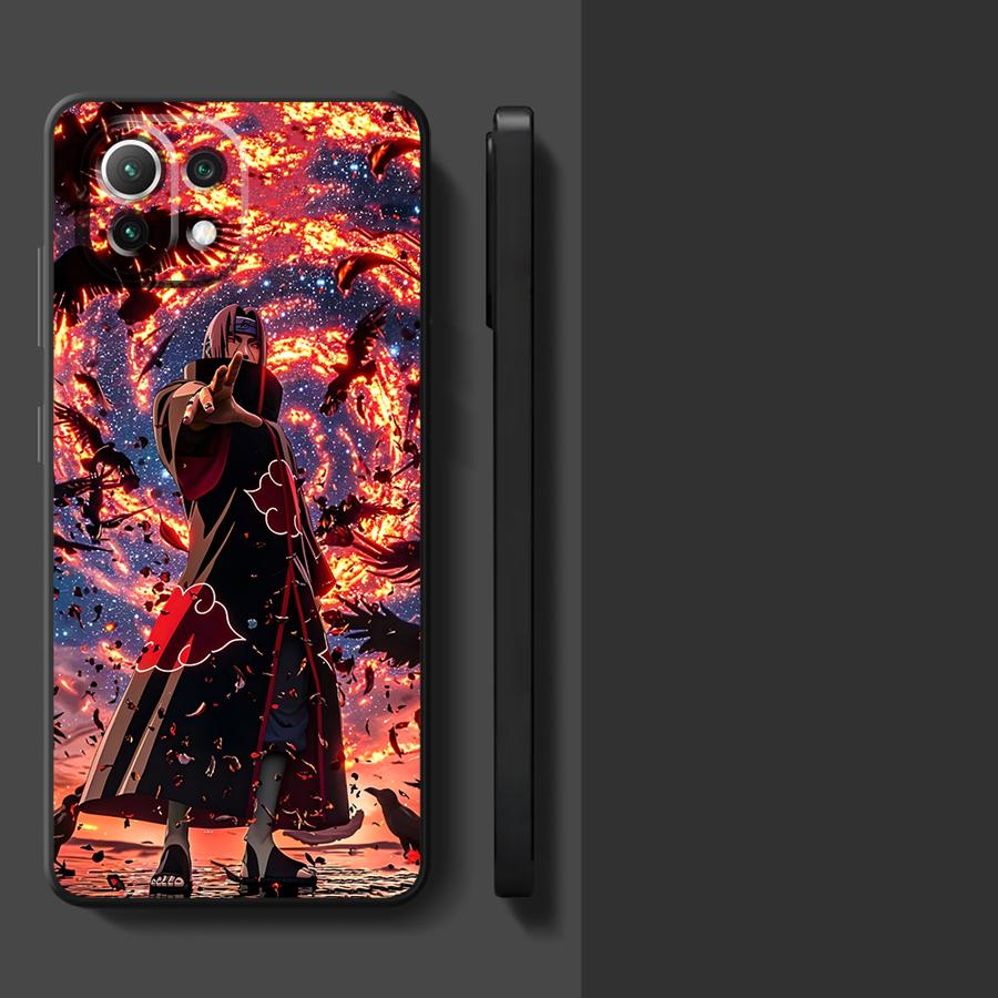 

Cool Anime Uchiha Case for Xiaomi Mi 10T 11T 12T Pro 11 12 13 Lite 12X 13 14 15 Pro Black Soft Phone Cover xiaomi 15