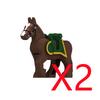 MOC Mediaeval Times Building Blocks Orc Mounts Wolf Flags Army Soldiers Character Accessories Bricks Animal Toys Gifts R064 DIY