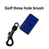 Golf Ball Brush Reusable Wear-resistant Flexible Bristles Compact Size with Retractable Sharp Pick Portable Golf Ball Club Groove