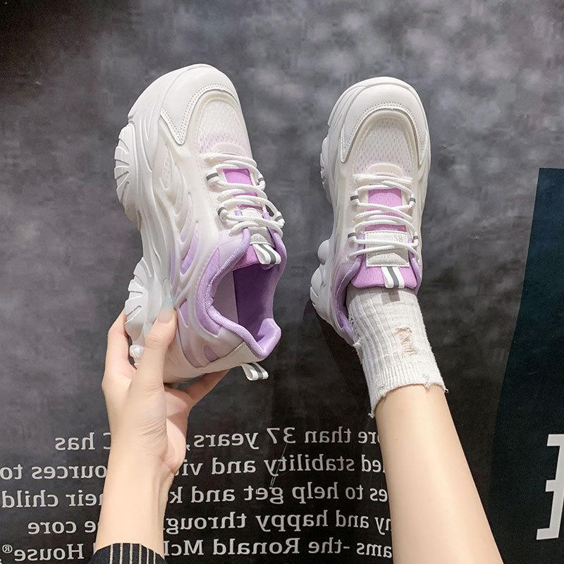 Running Shoes for Women, New Platform Dad Shoes for Students In Autumn, Lightweight Soft-soled Shock-absorbing and Comfortable Sports Shoes for Women