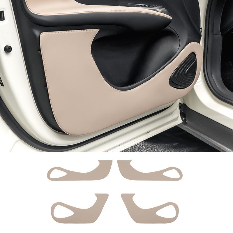 For BYD Dolphin 2025 Car Door Side Leather Anti-kick Cover Stickers Mat Car Door Protective Panel Pad Protector Car Accessories