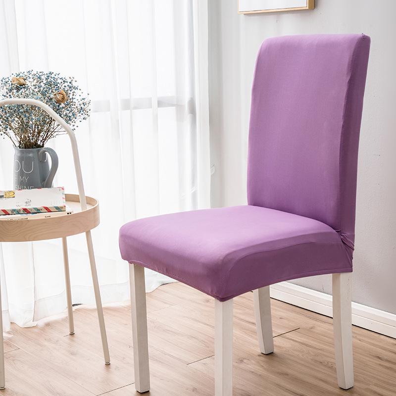 Milk Silk Solid Color Stretch Chair Cover for Office, Hotel, Restaurant, and Home - One-Piece Style
