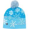 Led Jacquard Christmas Knit Beanie Winter Warm Hat
