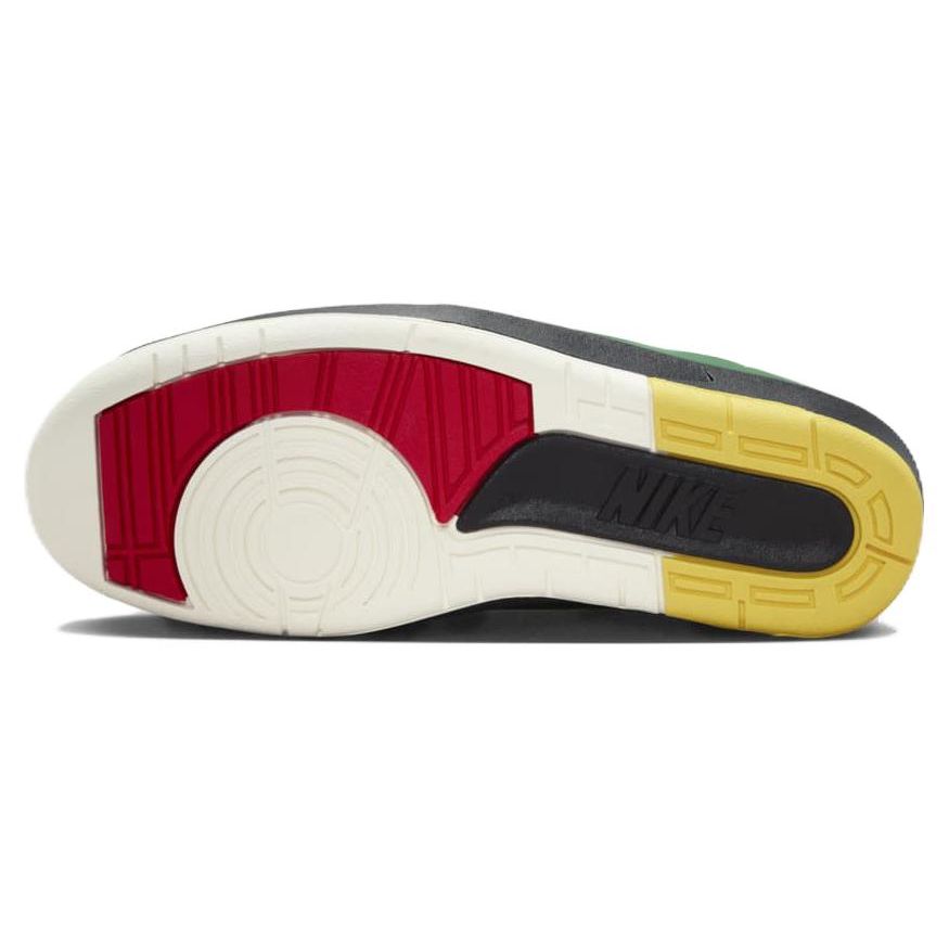 Air Jordan 2 Retro Low Quai 54 Unisex Sneakers White Black University-Red FN7686-100