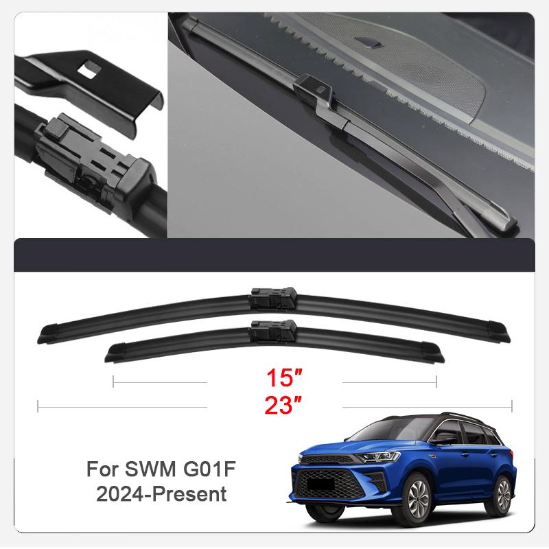 2PCS Car Blade Windshield Rubber Wiper For SWM 01 G01F G05 PRO 2023-2026 Cleaning Protect Auto External Accessory