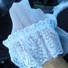 Black White Red Lace Top Silicone Hold Up Thigh High Stockings Women Sexy Fishnet Transparent Lingerie Hot Pole Dance Clubwear