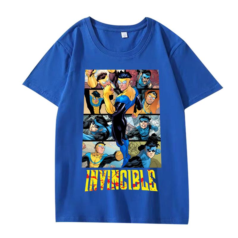 Vintage Invincible Základní tričko nové pánské dámské Oversized top 100% Bavlna krátký rukáv Letní potisk Unisex topy