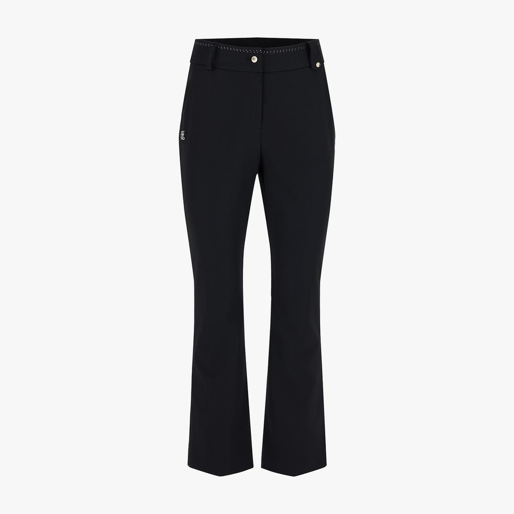 FAIRLIAR GOLF Pearl Stitch Semi-Bootcut Pants (Black)