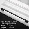 KK&FING 1PC Simple Black Aluminum Kitchen Cabinet Door Handles Drawer Pulls Glass Cabinet Wardrobe Door Pulls Furniture Hardware