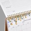 Small Desk Calendar 2026, Gimoner Standing Flip Desktop Calendar Covers 12 Months Runs from January 2026 to December 2026, Floral Design Calendars