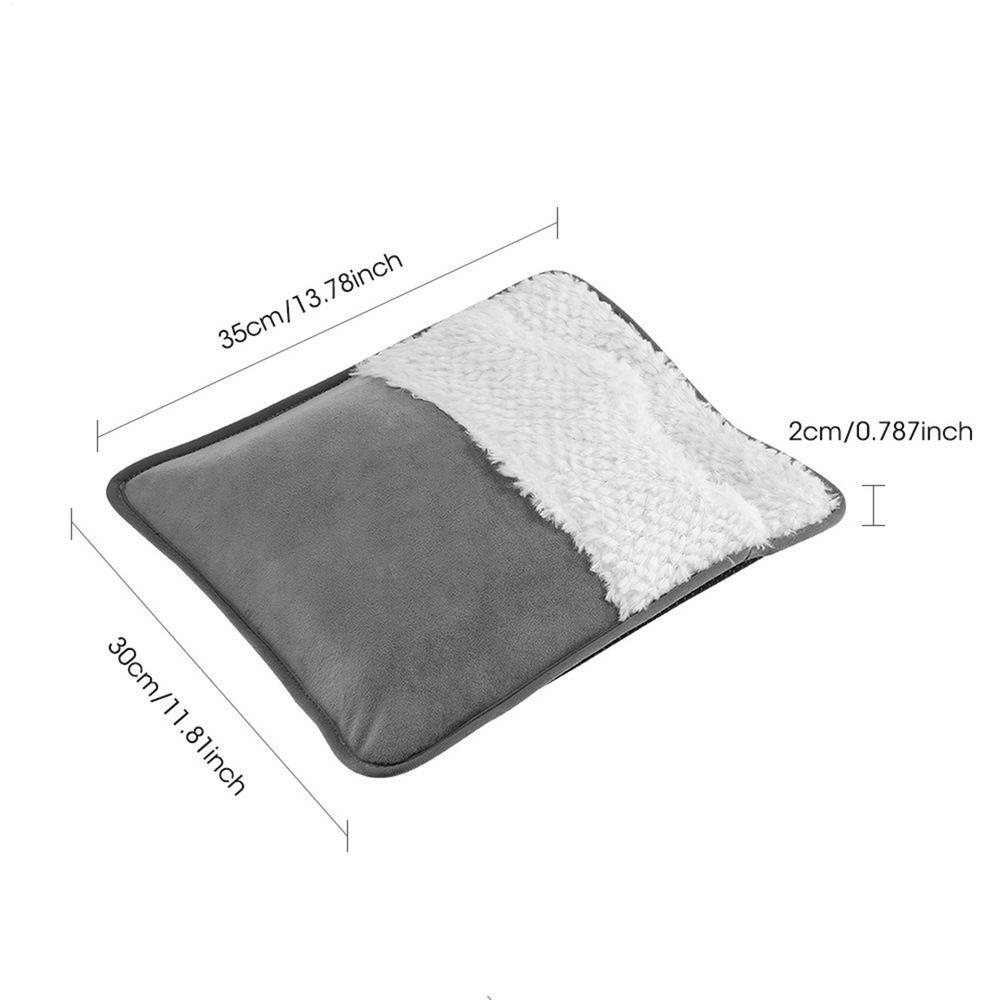 Electric Heating Foot Pad 50 Constant Temperature Soft Plush Portable USB Plug And Play Home Office Detachable Warm Foot