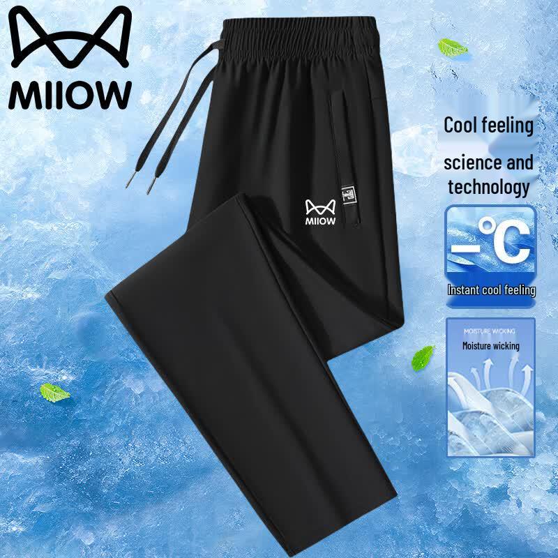 MiiOW Men s Ice Silk Casual Sports Pants 2XL