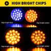 LED Watermelon Lights Side Marker Clearance Brake Turn Signal Truck Trailer Kit