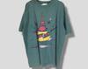 T-shirt Vintage Anni '90 Jimmy'z la destinazione definitiva da collezione skateboard surfwear streetwear skate tee verde XLarge
